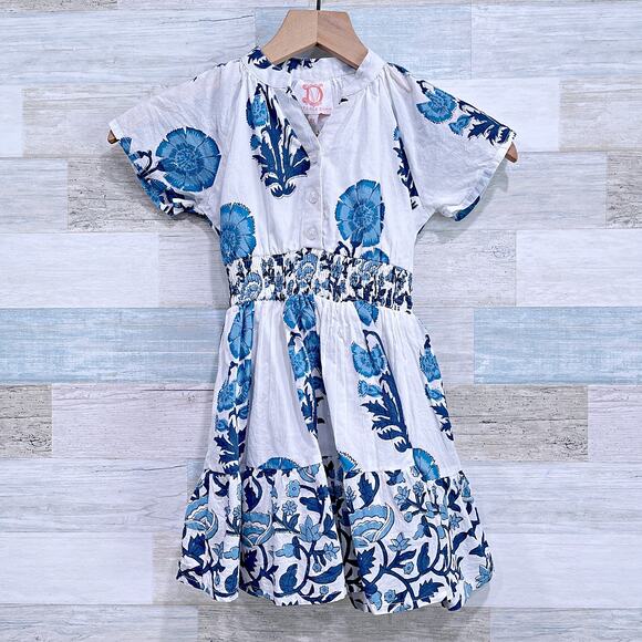 blue dress 4t Angela Dress, Sample Size 4T – WILLOW main image 1